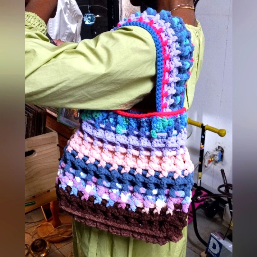 Crochet Handmade Soft Chunky Yarn Blend Design Style